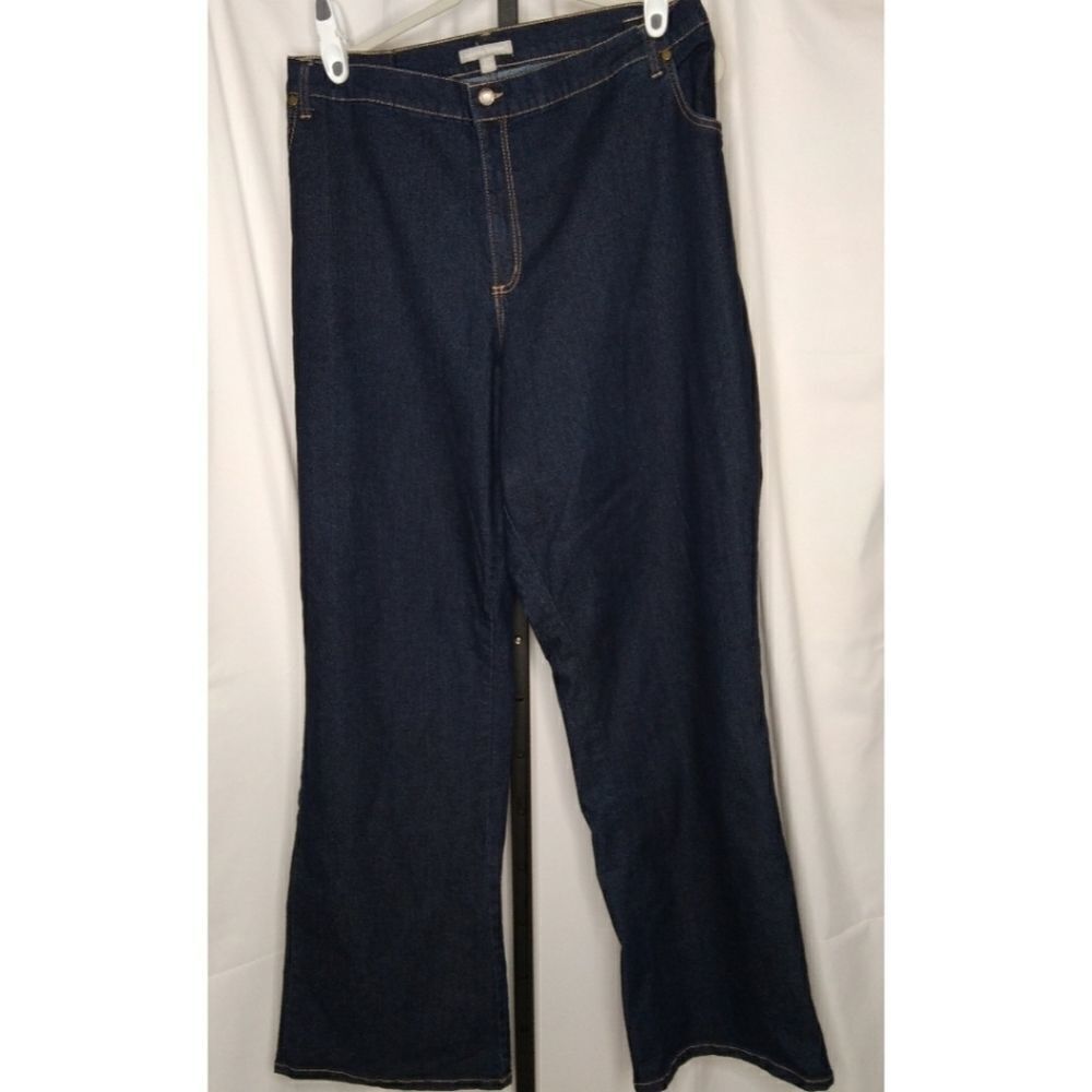Woman Within Straight Leg Jeans 32W  Tall